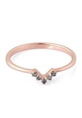catchy salt and paper diamond gold baby ring